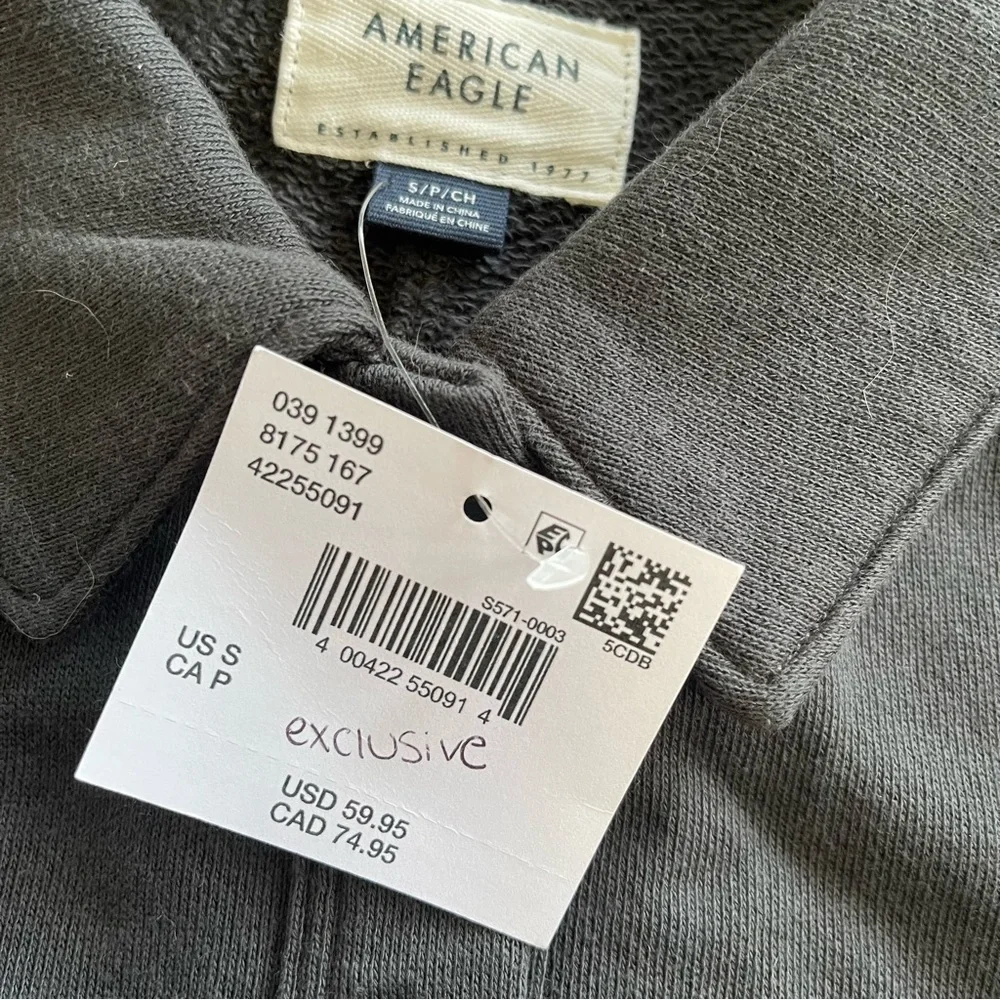 NWT American Eagle Button Up Cargo Romper - Picture 3 of 4